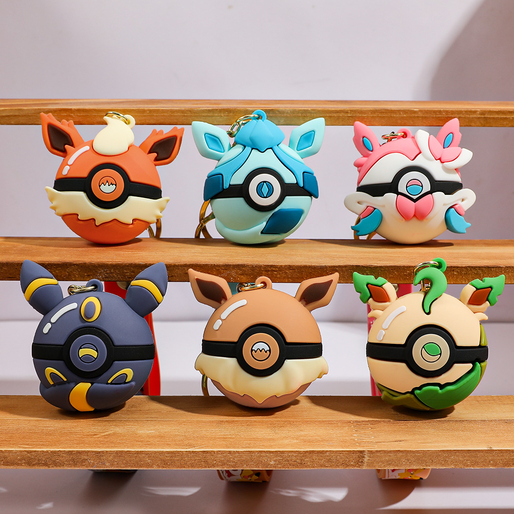 Pokeball Cosplay Prop - Мультяшный брелок-покебол с покемонами, подвеска-эволюция Иви,