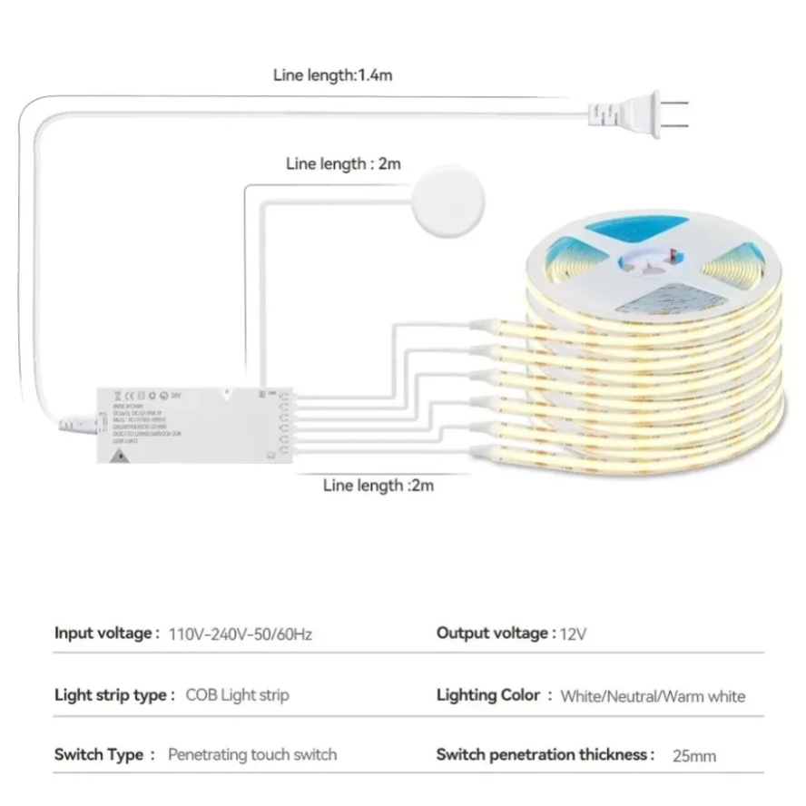 Смарт-светильник для шкафа с д – обзор и цена Led El Wire