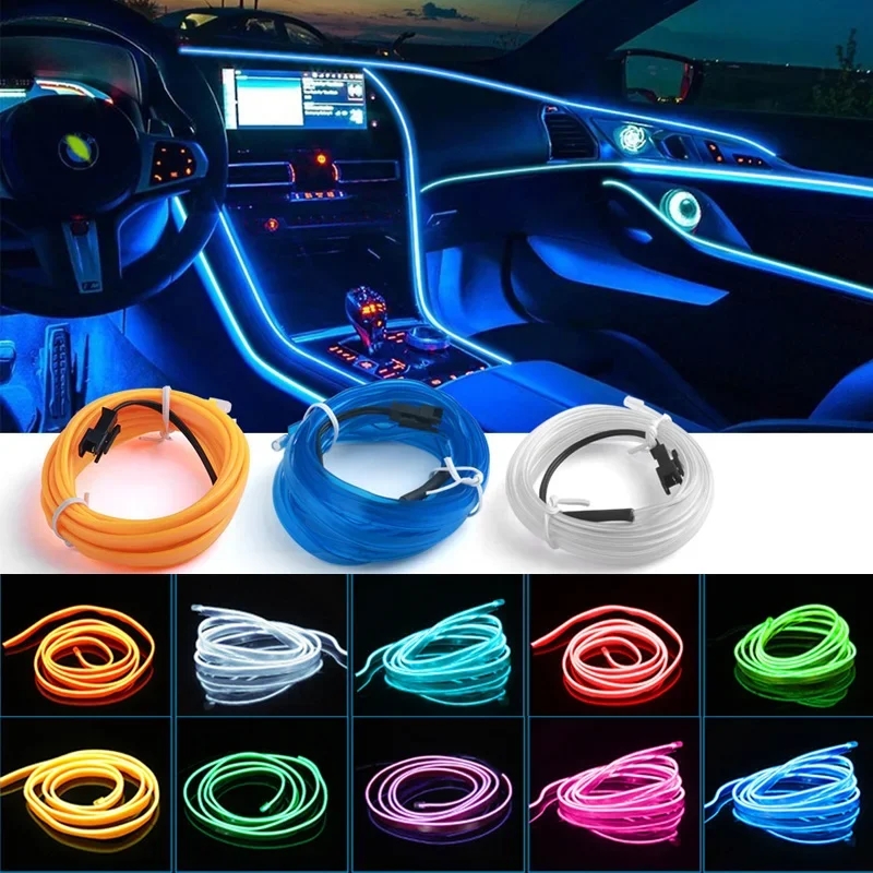 1 м/3 м/5 м интерьер автомобил – обзор и цена Led El Wire