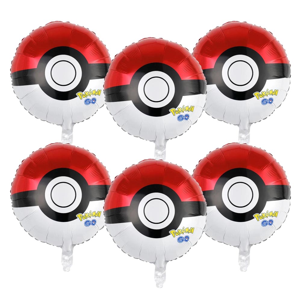 Набор из 6 фольгированных шаро – обзор и цена Pokeball Cosplay Prop