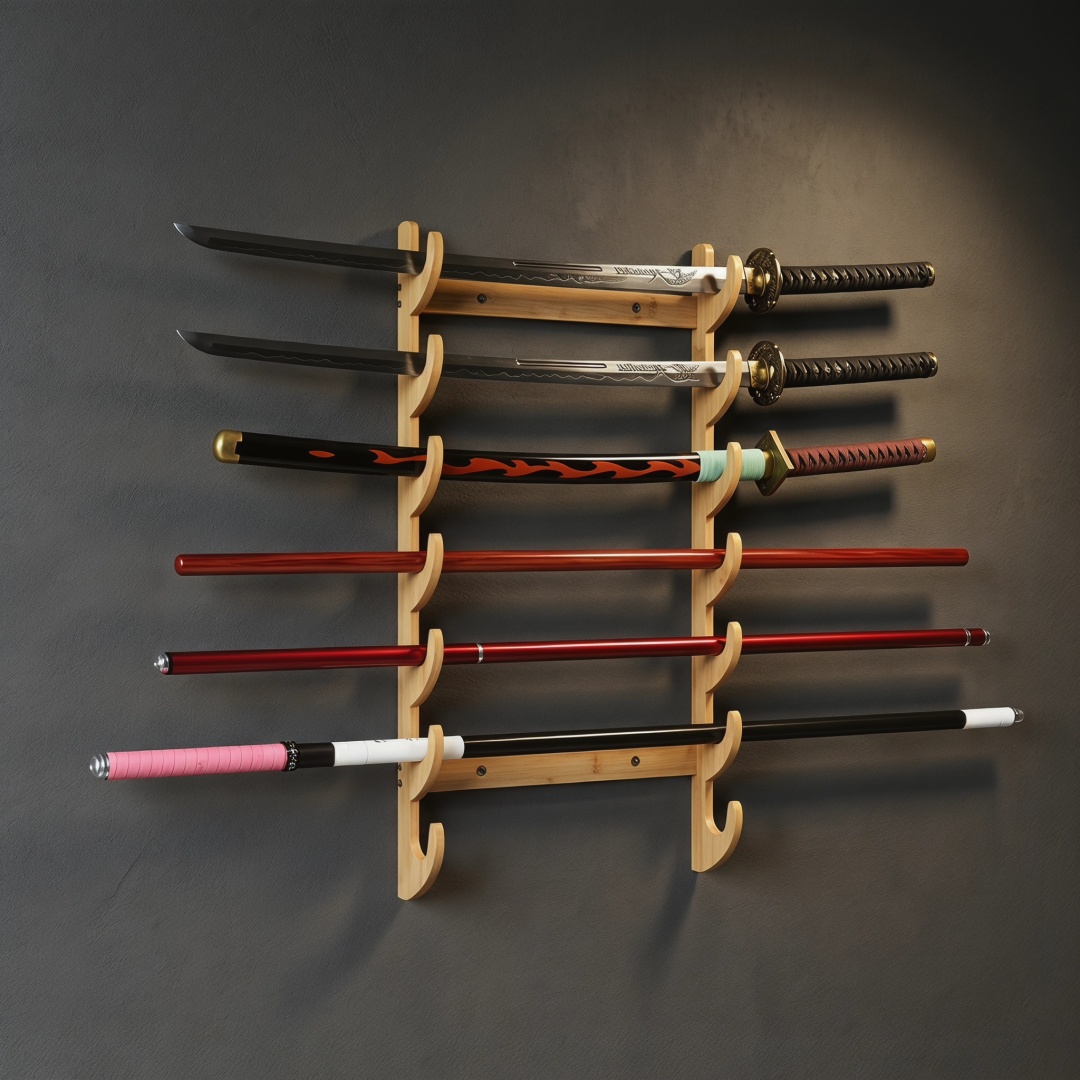 Деревянная подставка для мечей – обзор и цена Cosplay Prop Display