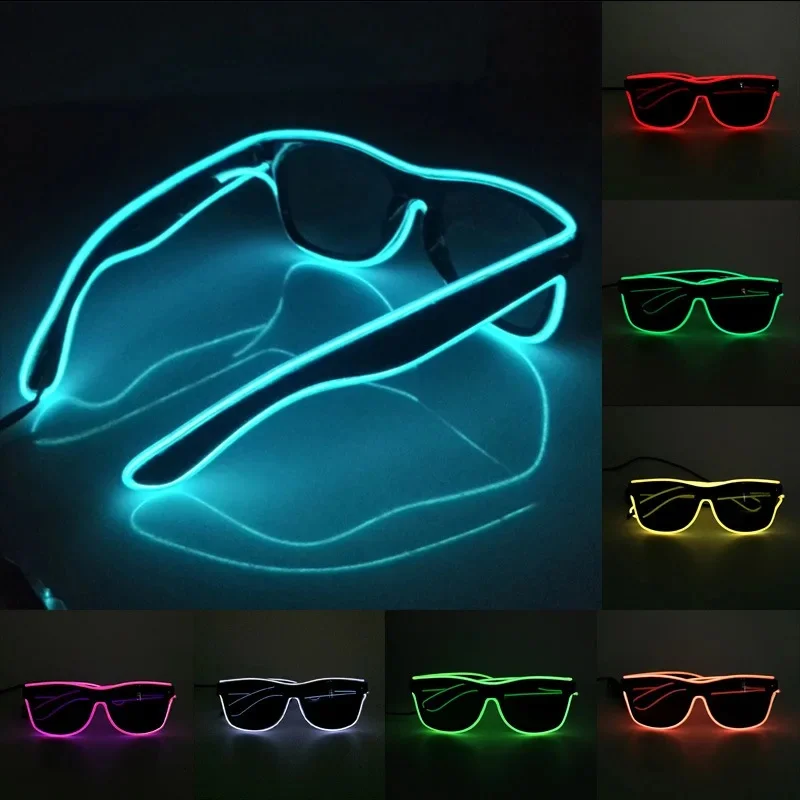 Мигающие очки EL Wire Светодио – обзор и цена Led El Wire