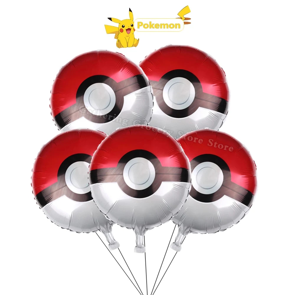 5 шт. милых фольгированных шар – обзор и цена Pokeball Cosplay Prop